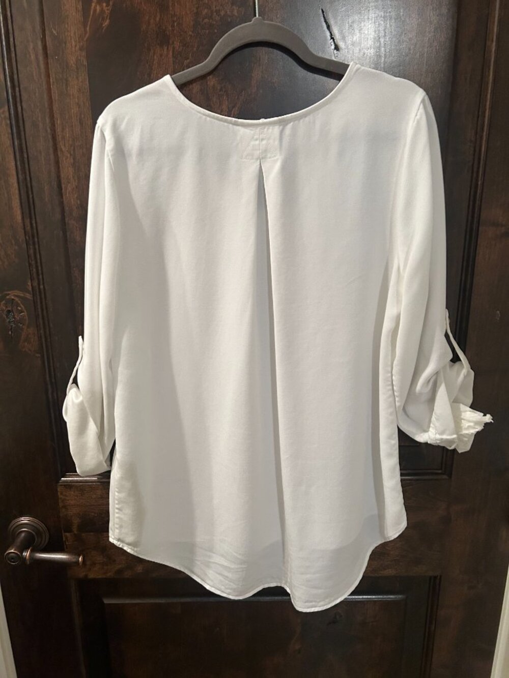Soft Surroundings white tunic top - large - Picture 2 of 2